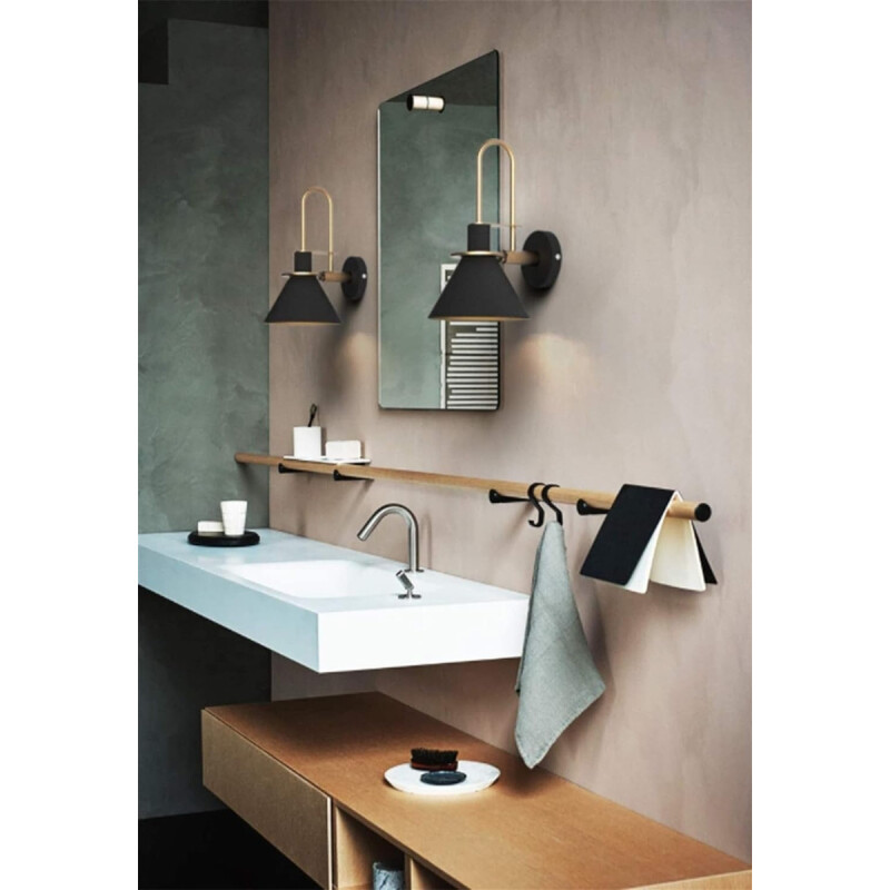 Lampara Aplique Moderna Estilo Industrial Kigali Gris