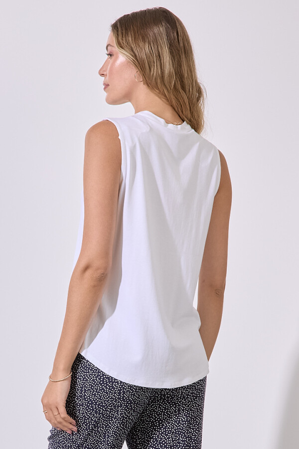 Musculosa Escote V BLANCO