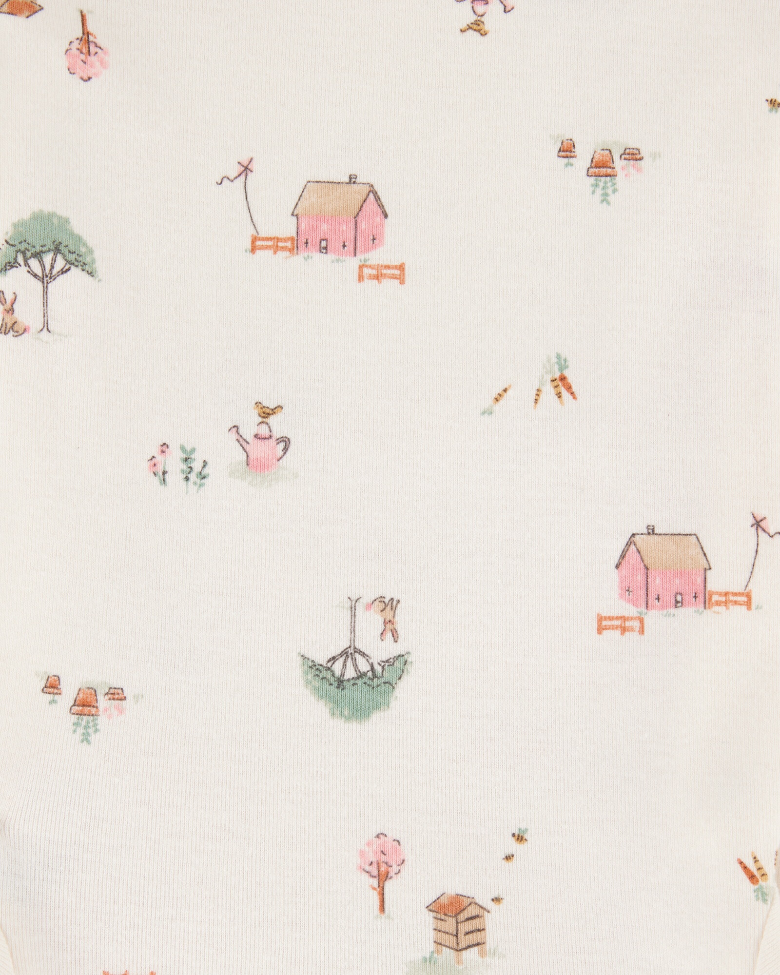 Pack cuatro bodies de algodón, estampados Sin color