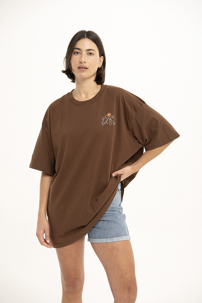 Remera Pulau Lunita - Marrón 