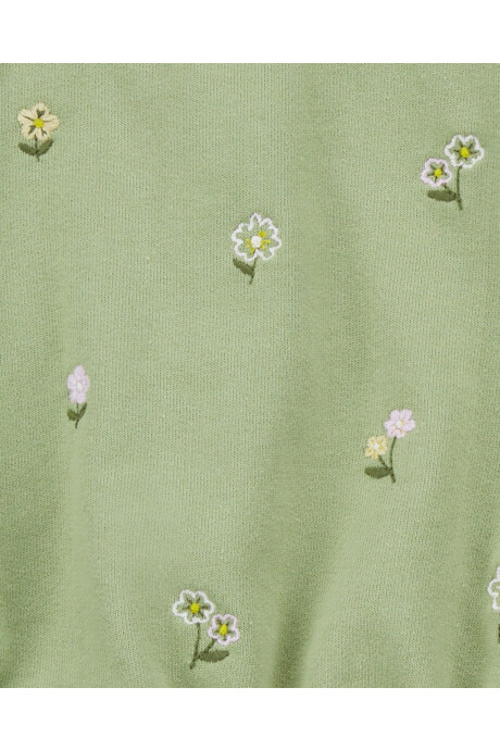 Set tres piezas de algodón, chaleco, calza y body diseño floral Set tres piezas de algodón, chaleco, calza y body diseño floral