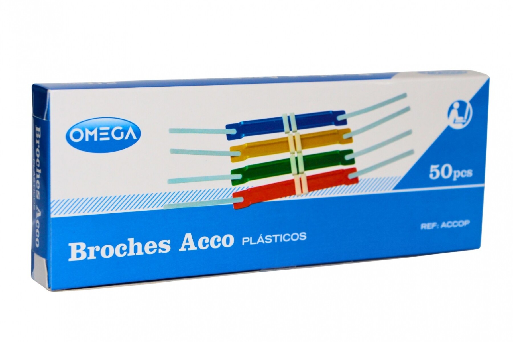 BROCHE ACCO OMEGA X 50 UNIDADES 
