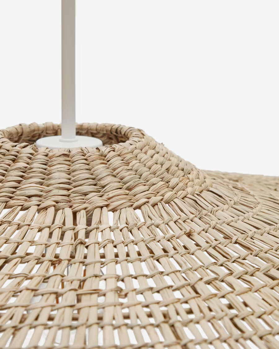 Pantalla para lámpara de techo Cruilles de fibras naturales con acabado natural Ø 100 cm Pantalla para lámpara de techo Cruilles de fibras naturales con acabado natural Ø 100 cm