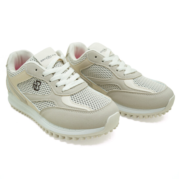 Championes The Brooklyn Haus VOID de Mujer - VOID Beige-oro Claro