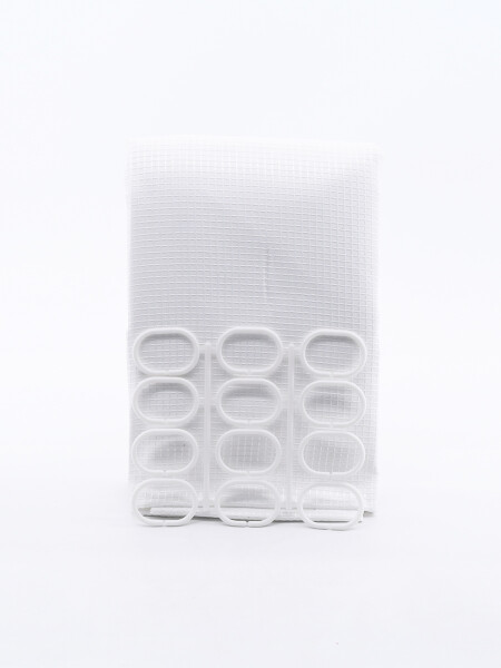 CORTINA BAÑO POLIESTER GRIS