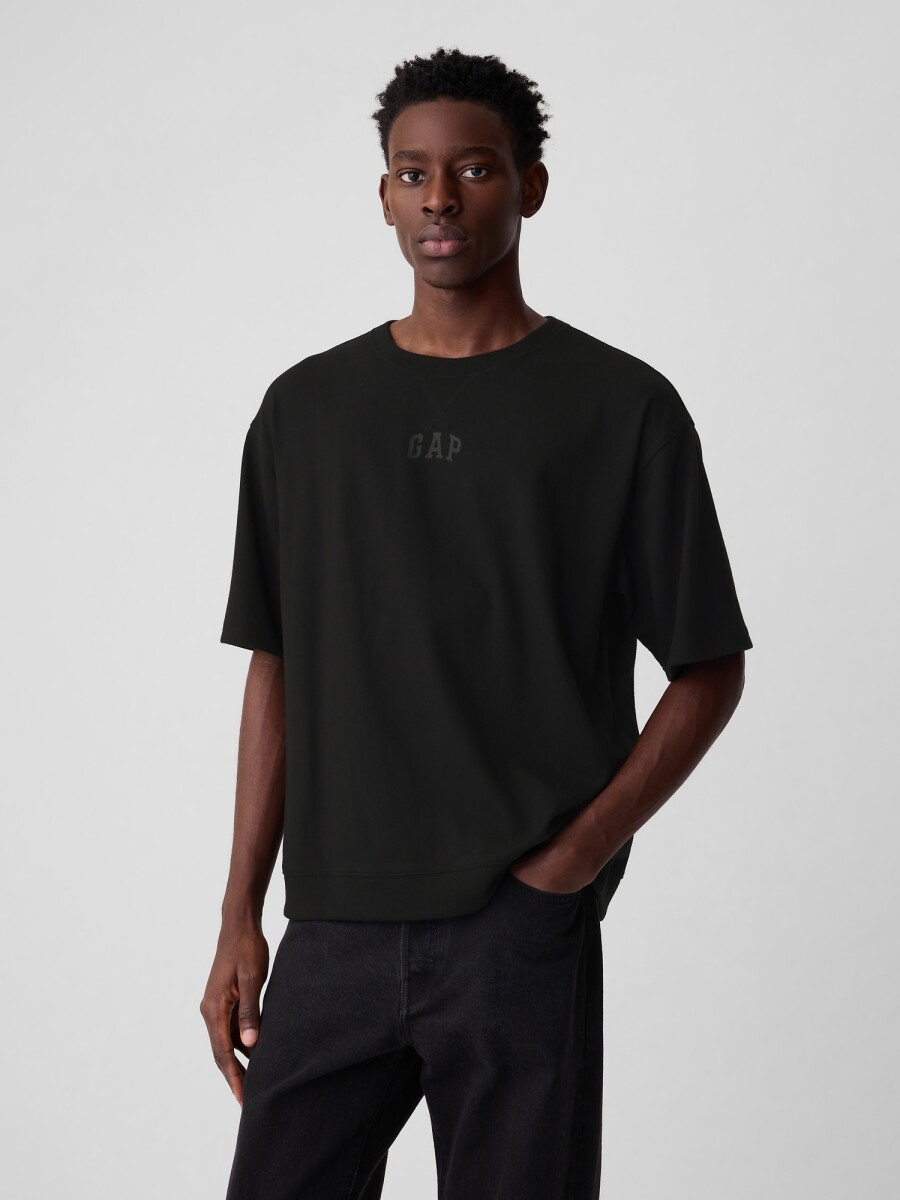 Remera Logo Gap Hombre - Black 