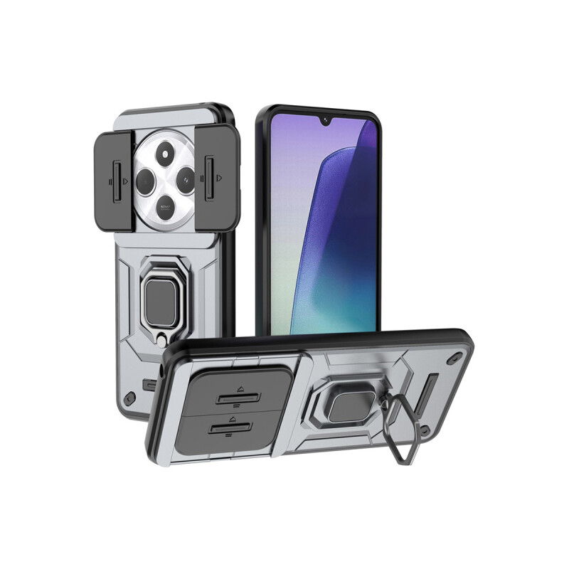 Protector para Xiaomi Redmi 14C cubre cámara anillo gris Protector Para Xiaomi Redmi 14c Cubre Cámara Anillo Gris