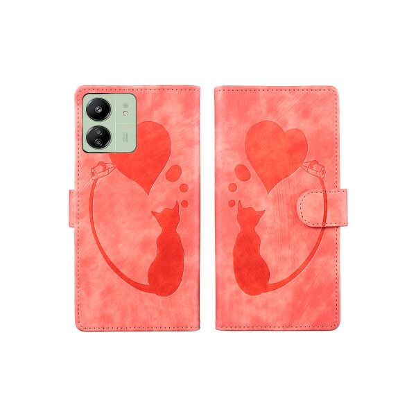 Flip cover Xiaomi Redmi 13C diseño gato color rosa Flip Cover Xiaomi Redmi 13c Diseño Gato Color Rosa
