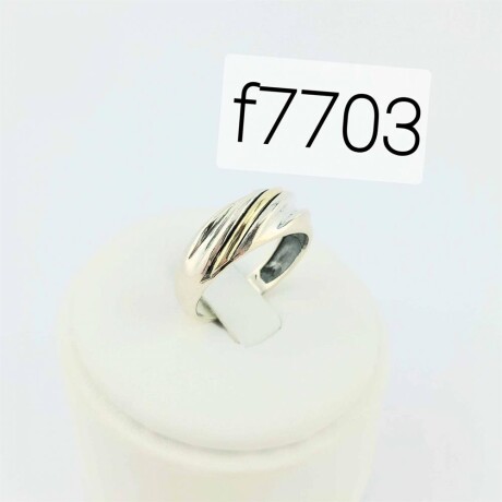 Anillo de Plata 925 con double de Oro 18k. Anillo de Plata 925 con double de Oro 18k.