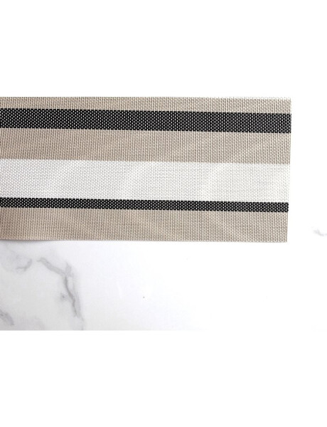 INDIVIDUAL PVC RAYADO 45x30CM TONOS BEIGE INDIVIDUAL PVC RAYADO 45x30CM TONOS BEIGE