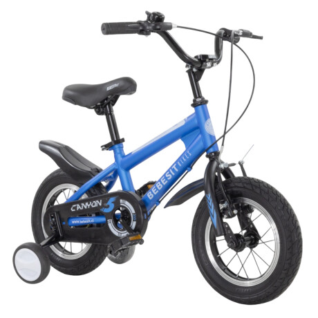 Bicicleta Bebesit Canyon Rodado 12 Con Rueditas Azul