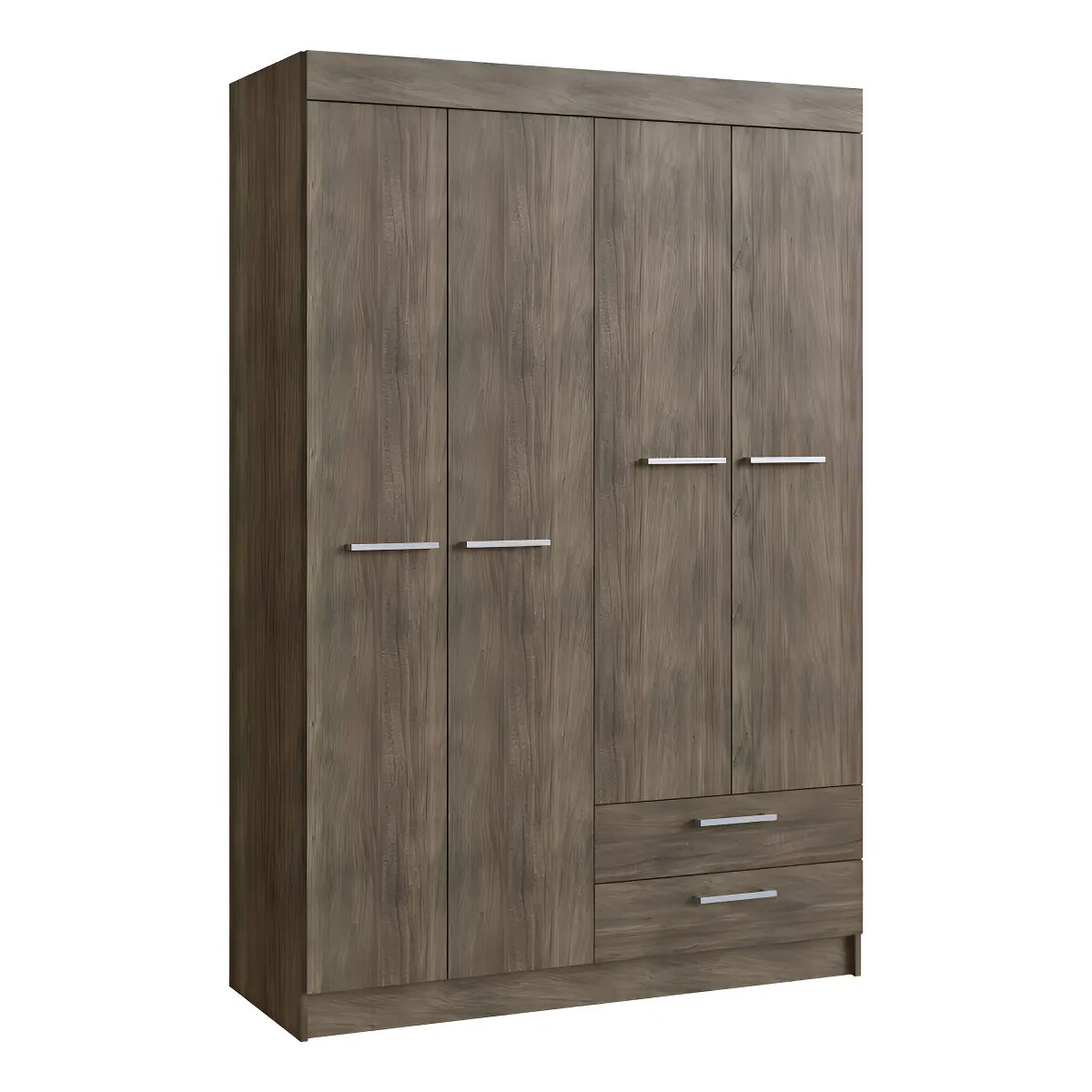 Ropero Armado Premium En 15mm 4 Puertas 7 Estantes 2c Color Carvalho Sintra (marrón) 