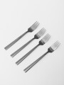 Tenedor Asher Set 4un. Negro Brillante Color Unico