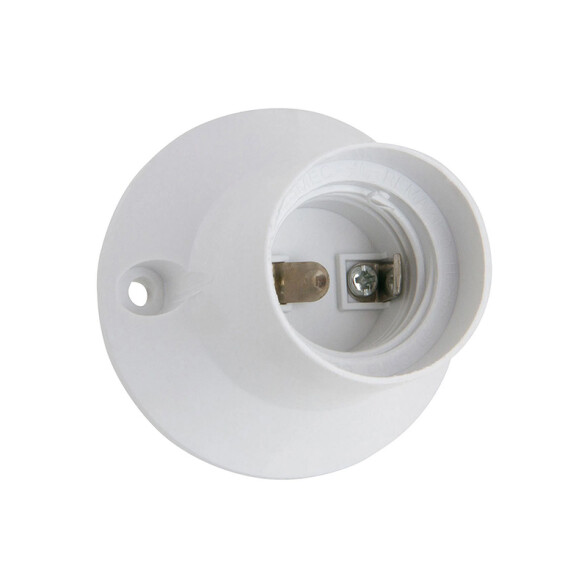 Receptáculo recto E27 blanco C76412