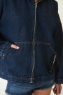 Campera denim Jardim Azul