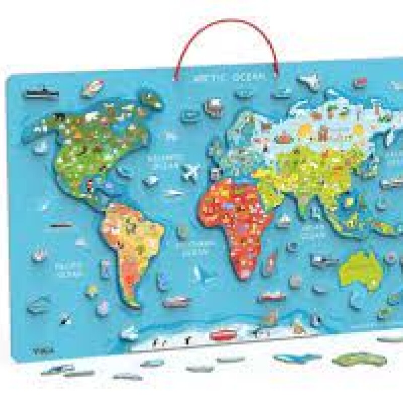 ROMPECABEZAS DEL MUNDO MAGNÉTICO DE VIGA ROMPECABEZAS DEL MUNDO MAGNÉTICO DE VIGA