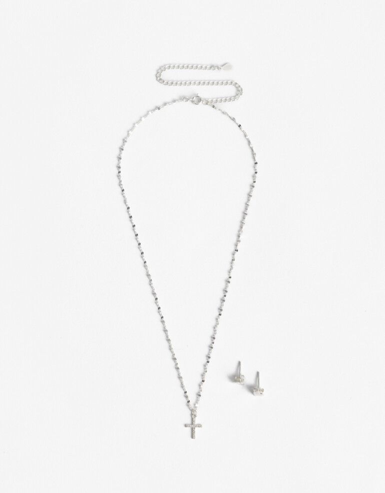 Bijouterie Set Metal Set Para Niñas En Plata 925 - Plateado Rodio