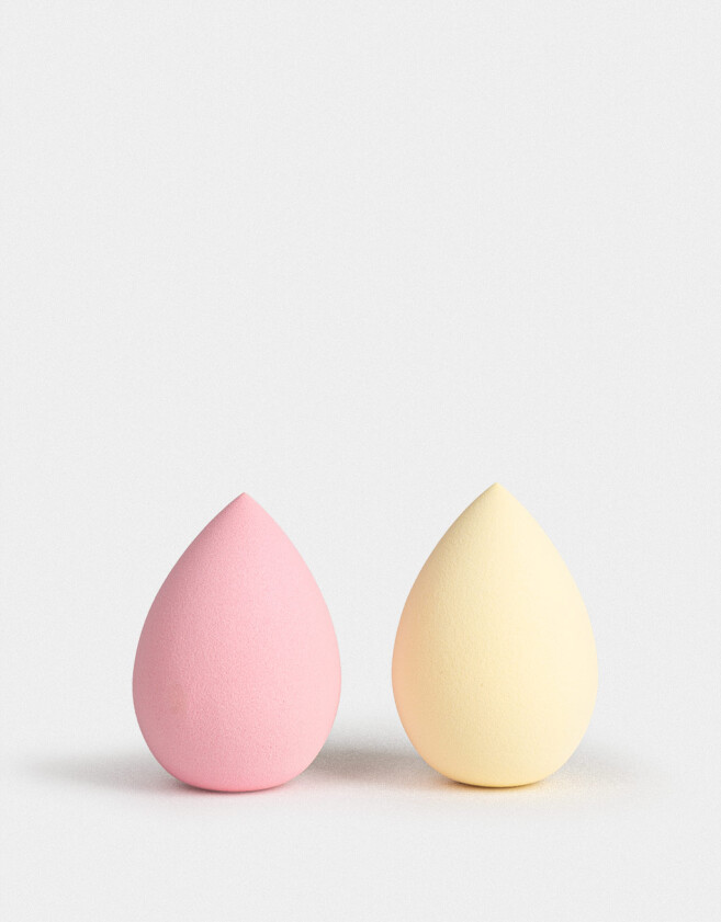 Brochas y Aplicadores Set De 2 Esponjas Para Maquillaje Ultra Suaves - Combinacion Bicolor