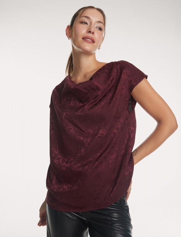 Blusa Labrada BORDEAUX