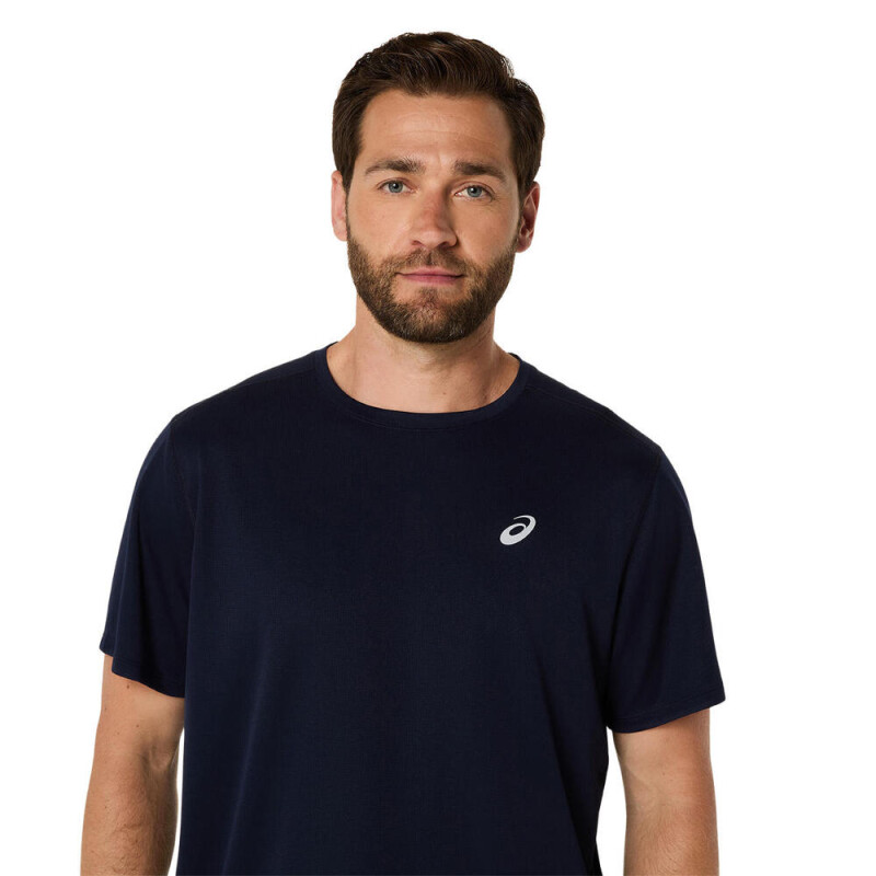Polo Running Asics Silver SS Top Hombre Midnight