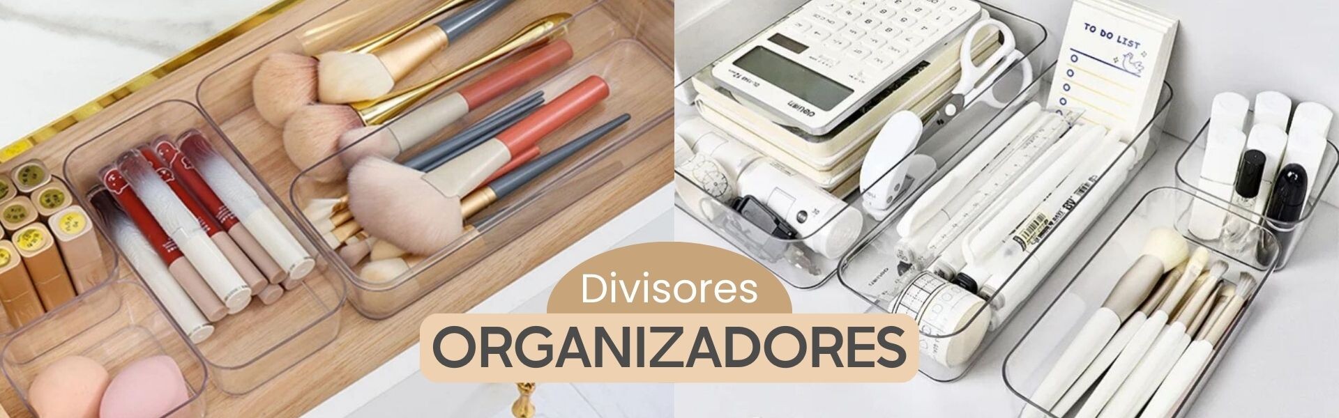 Organizador divisores transparentes