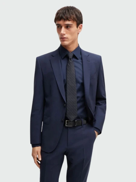 BOSS - Corbata Azul Oscuro