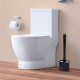 Escobilla de baño con cepillo de silicona NEGRO