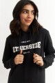 Hoodie estampado - UNISEX NEGRO