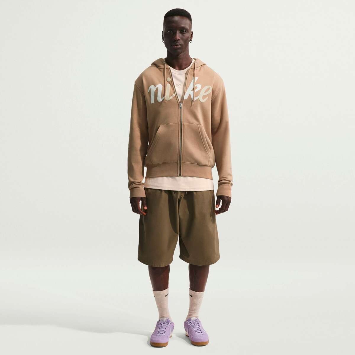 Campera Nike Sportswear De Hombre - Crema 