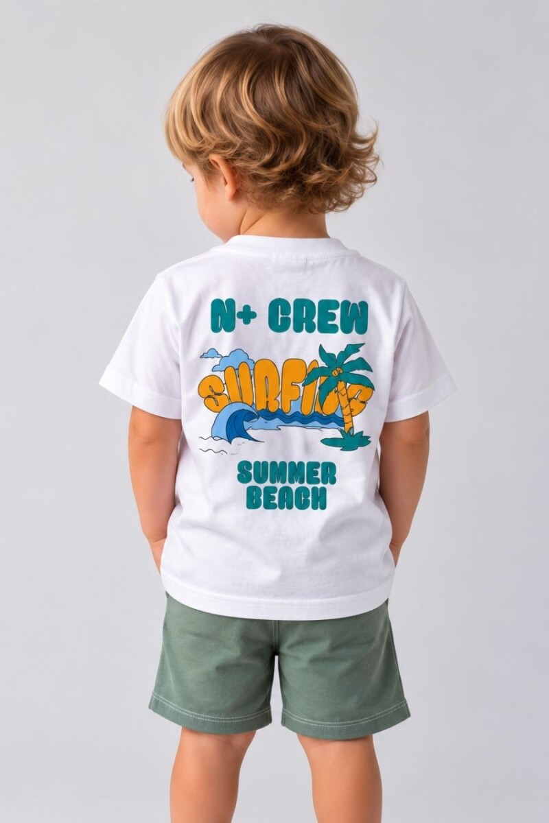 T-SHIRT N. SAILS 2322 M. C BEBE - BLANCO 