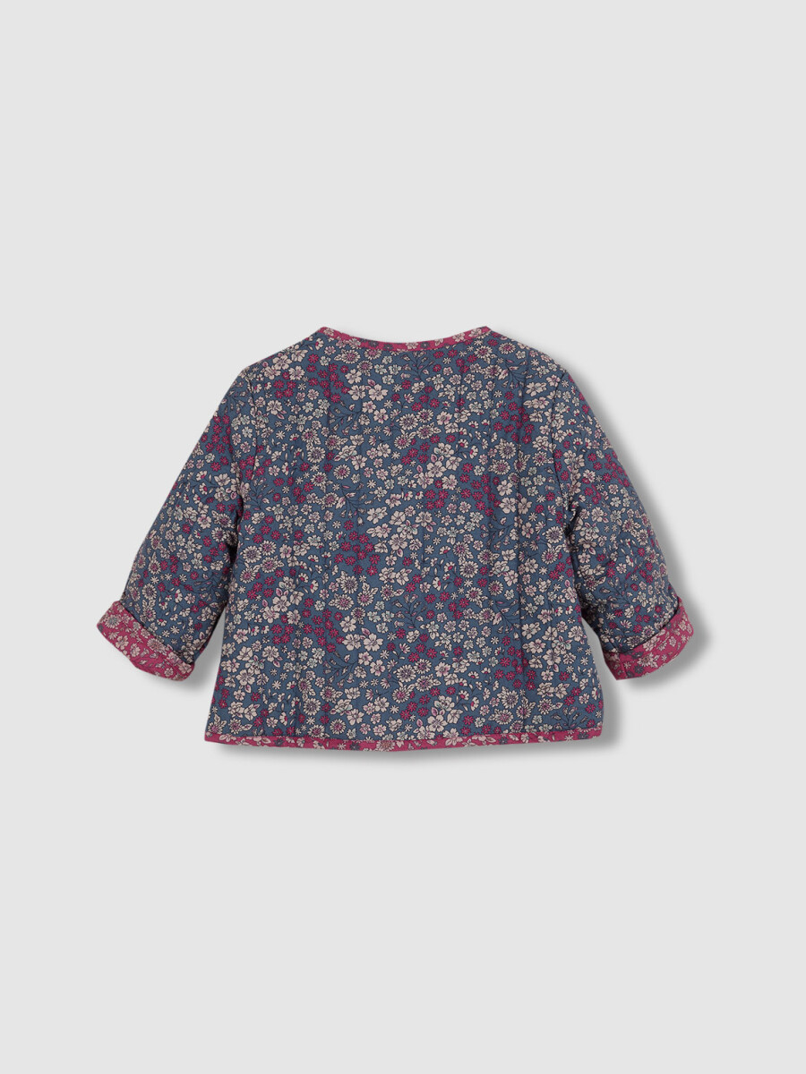 Chaqueta Acolchada Reversible Azul Viejo