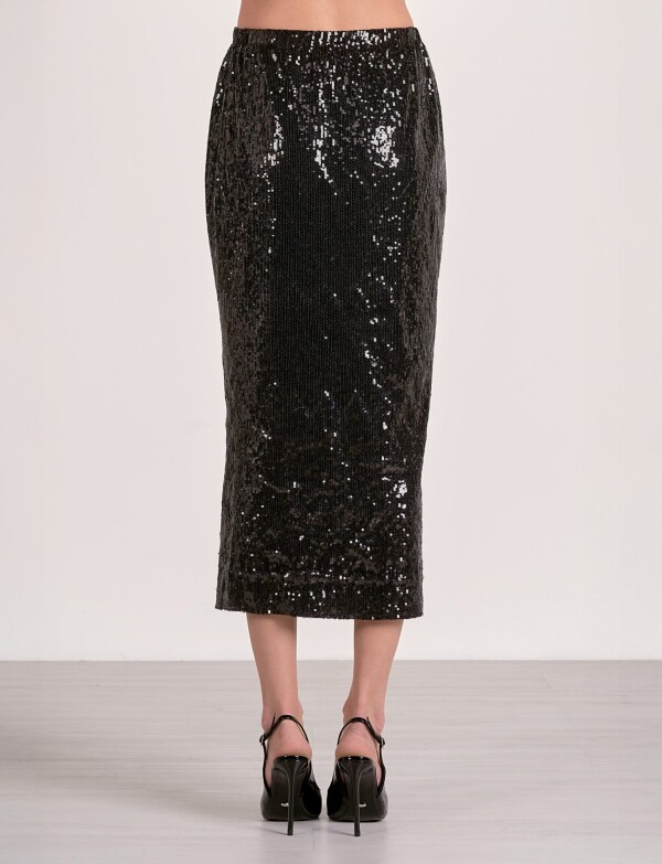 Falda Lentejuelas NEGRO