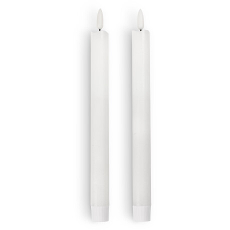 Vela candelabro LED ESBEN A25cm 2 uds Blanco