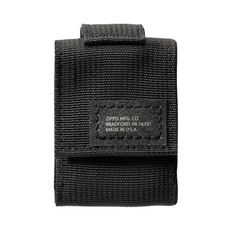Encendedor Zippo Crackle Black + funda táctica Negro