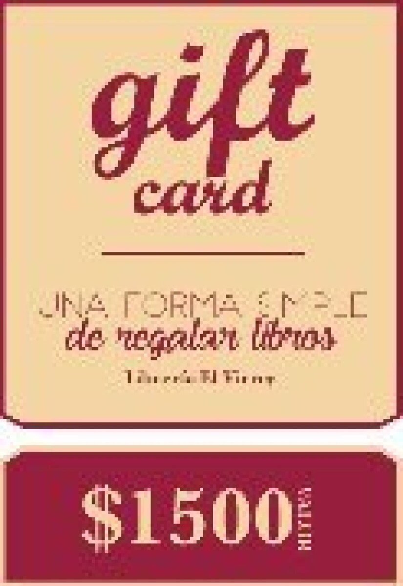 GIFT CARD VIRTUAL $1500 