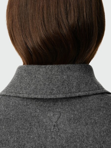 AMI PARIS - Chqueta Boxy Abotonada de Lana Alta Automática
