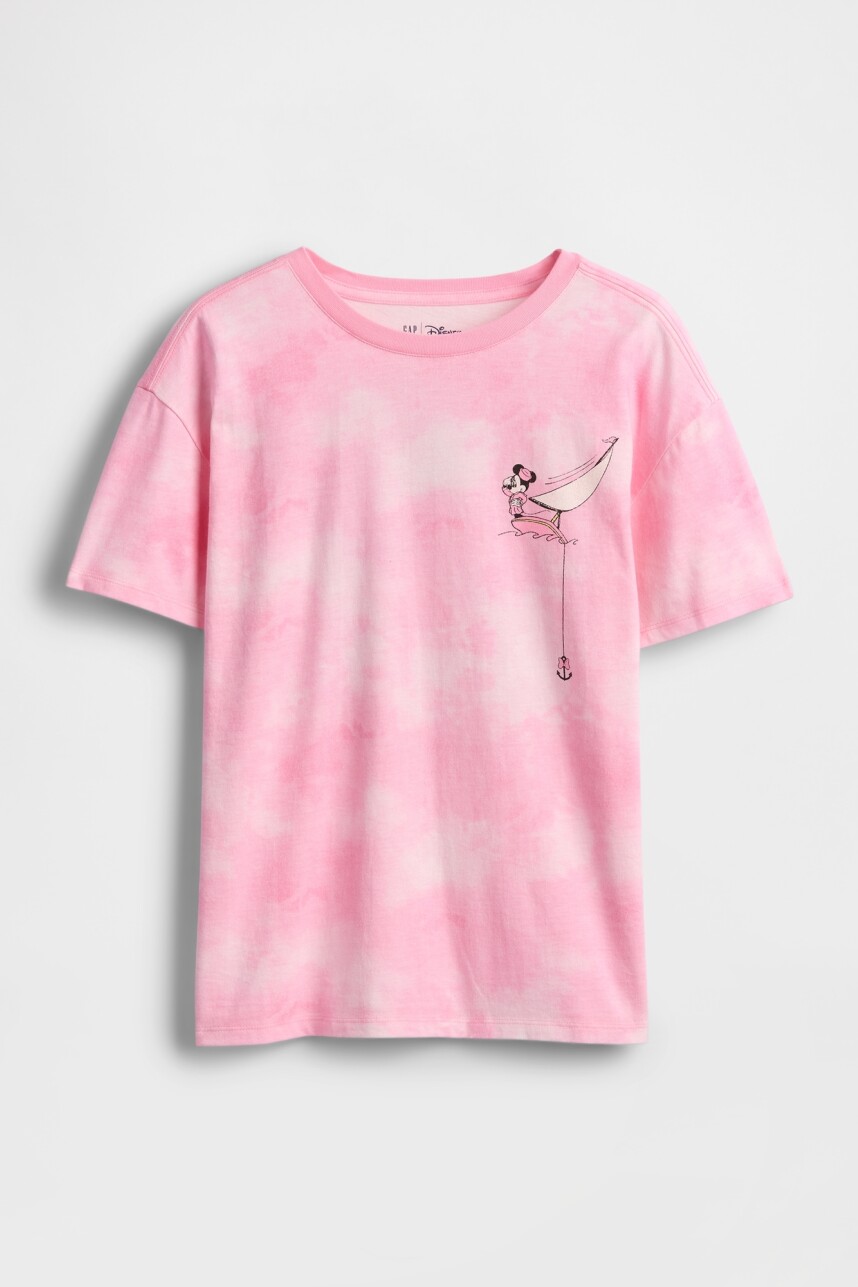 Remera Gráfica Niña Pink Tie Dye