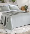 Juego Colcha y Funda Dohler 1 Plaza 100% Microfibra Gris