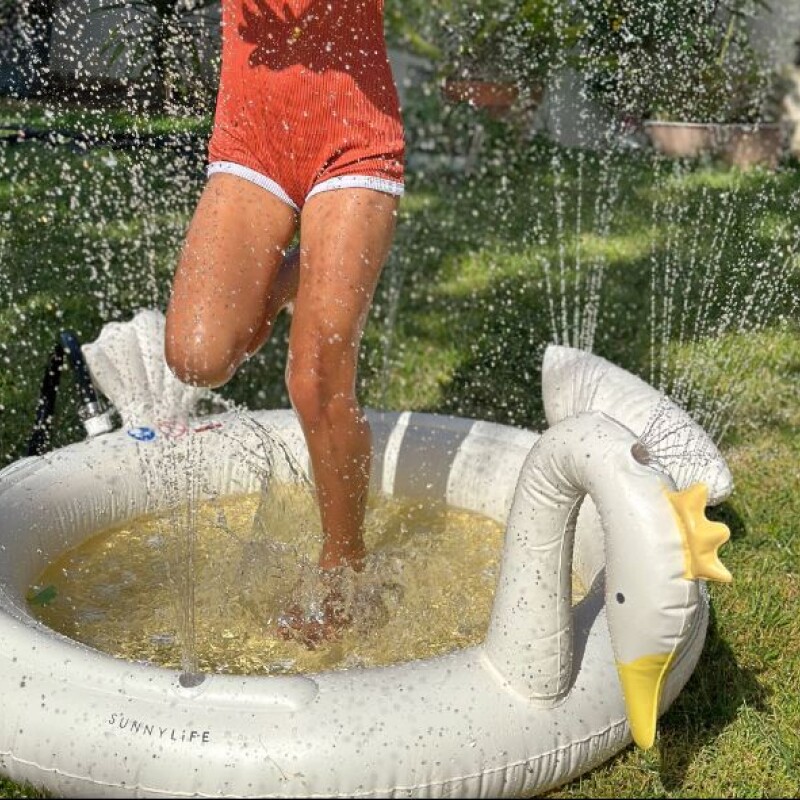 Inflable tira agua alfombra Princess Swan