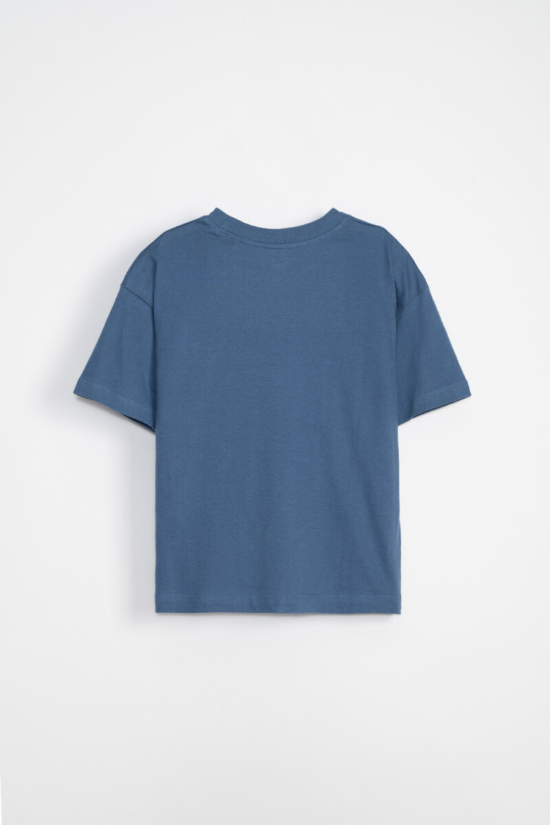 Remera estampa Formas Azul