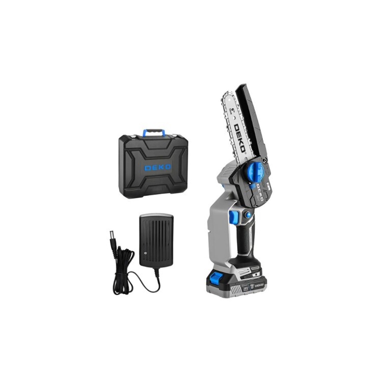 MINI MOTOSIERRA PODADORA A BATERIA 6" 20V DEKO MINI MOTOSIERRA PODADORA A BATERIA 6" 20V DEKO