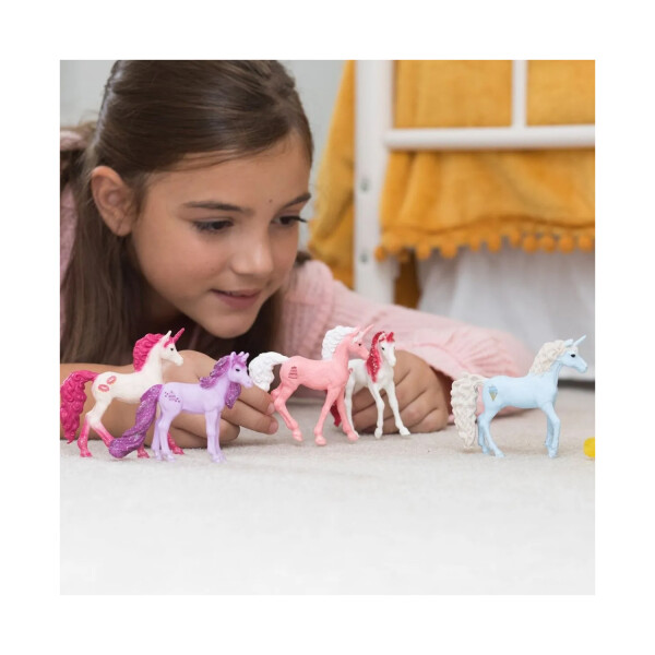 Schleich Figuras Set Juguete Unicornio Dragon Niños Infantil Modelo Dragon y Unicornio Rosa