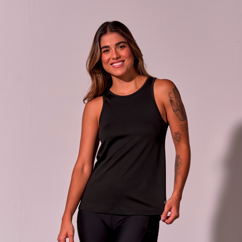 Remera Tank Top Gina de Mujer Negro