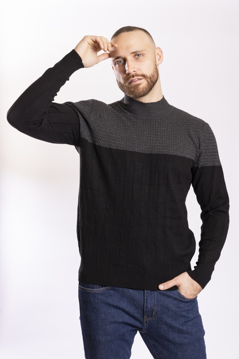 SNAKE SWEATER - GREY/BLACK 