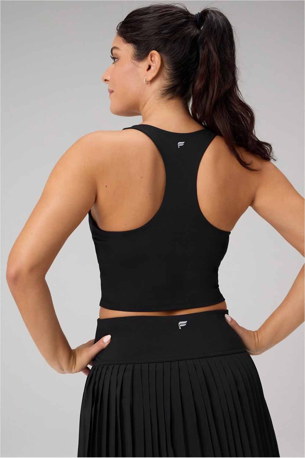 Tank Anywhere Cropped Built-In Bra Tank Mujer Black