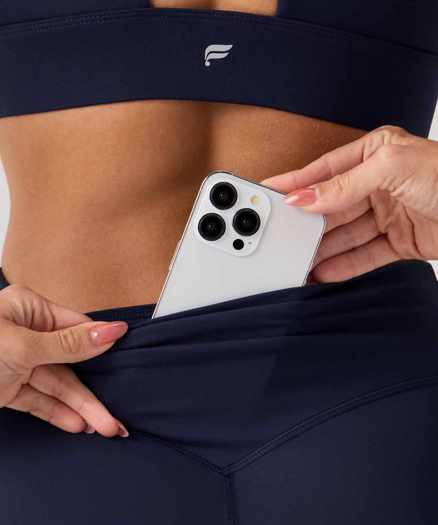 Leggings Flare PureLuxe High-Waisted TLC Kick Mujer Deep Navy