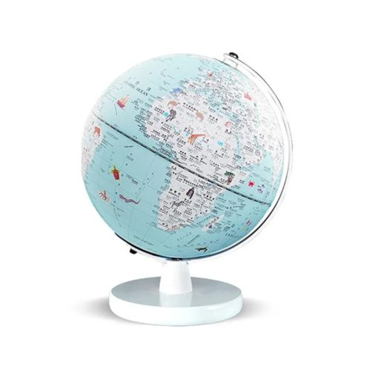 Globo terráqueo para escritorio - Celeste 