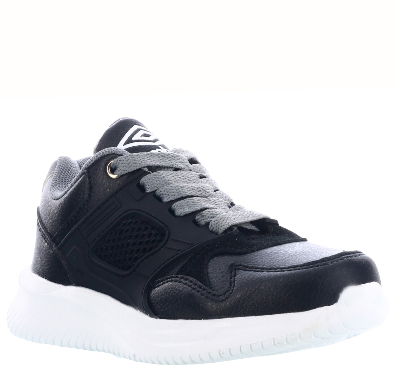 Championes Infantiles Umbro Essential Jrs. - Negro - Blanco 