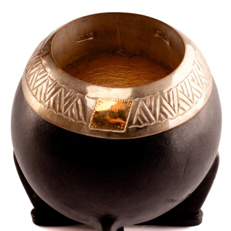Mate porongo Plata y Oro M15