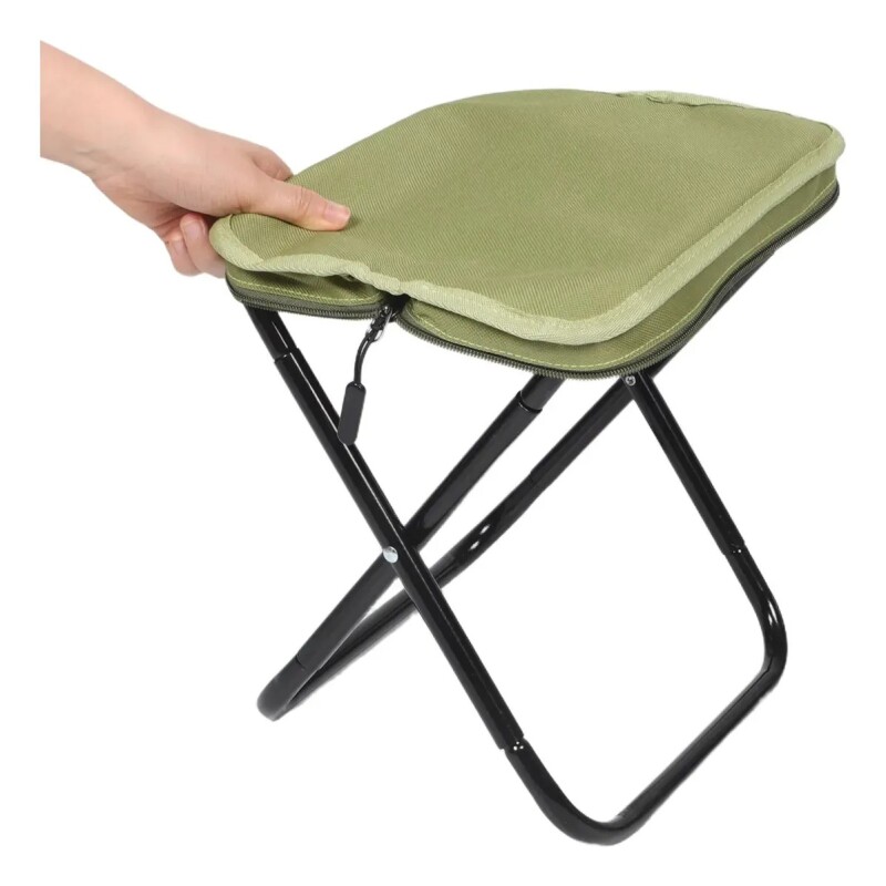 Asiento Plegable Portátil Tipo Cartera – Camping, Pesca, Picnic VERDE